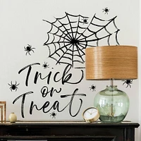 RoomMates Halloween Trick or Treat Spider Web Peel & Stick Decals