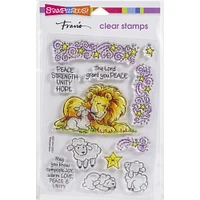 Stampendous® Lion Lamb Frame Perfectly Clear Stamps