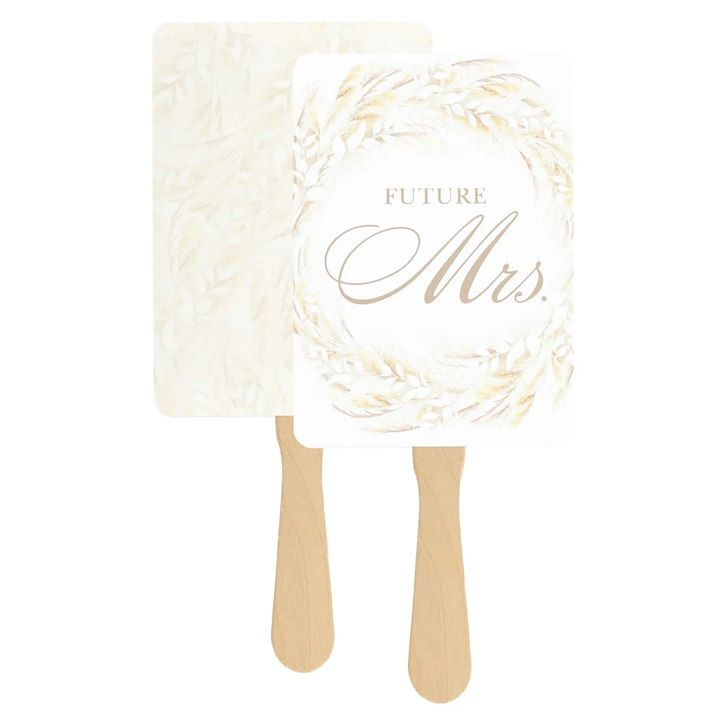 Hortense B. Hewitt Co. Dried Floral Bridal Shower Favor Fans, 12ct.