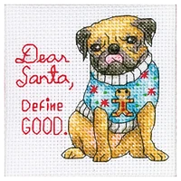 Dimensions® Counted Cross Stitch Kit, Christmas Pups Ornaments