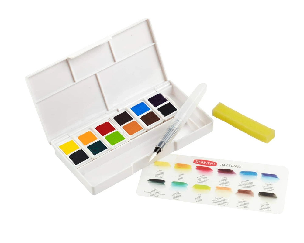 Derwent® Inktense Paint Pan Travel Set