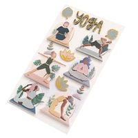 12 Pack: Yoga Dimensional Stickers by Recollections™