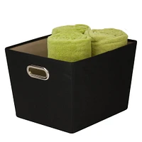 Honey Can Do Black Storage Bin