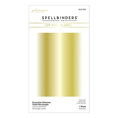 Spellbinders® Glimmer Essential Glimmer Solid Rectangle Hot Foil Plate