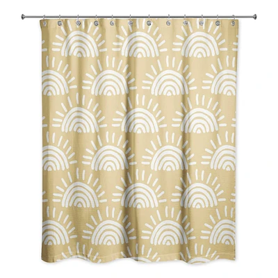 Sun Pattern Shower Curtain