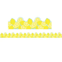 Eureka® Always Try Your Zest Lemon Deco Trim® Extra Wide Die Cut, 222ft.