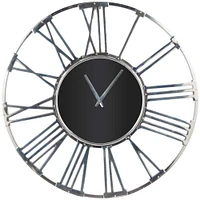 Aluminum Open Frame Geometric Wall Clock