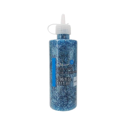 12 Pack: 3.96oz. Light Blue Pearlized Glitter Glue by Creatology™