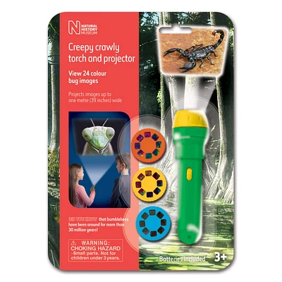 Brainstorm Toys Natural History Museum Creepy Crawly Torch & Projector