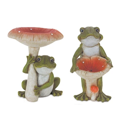 Garden Frog with Mushroom Set