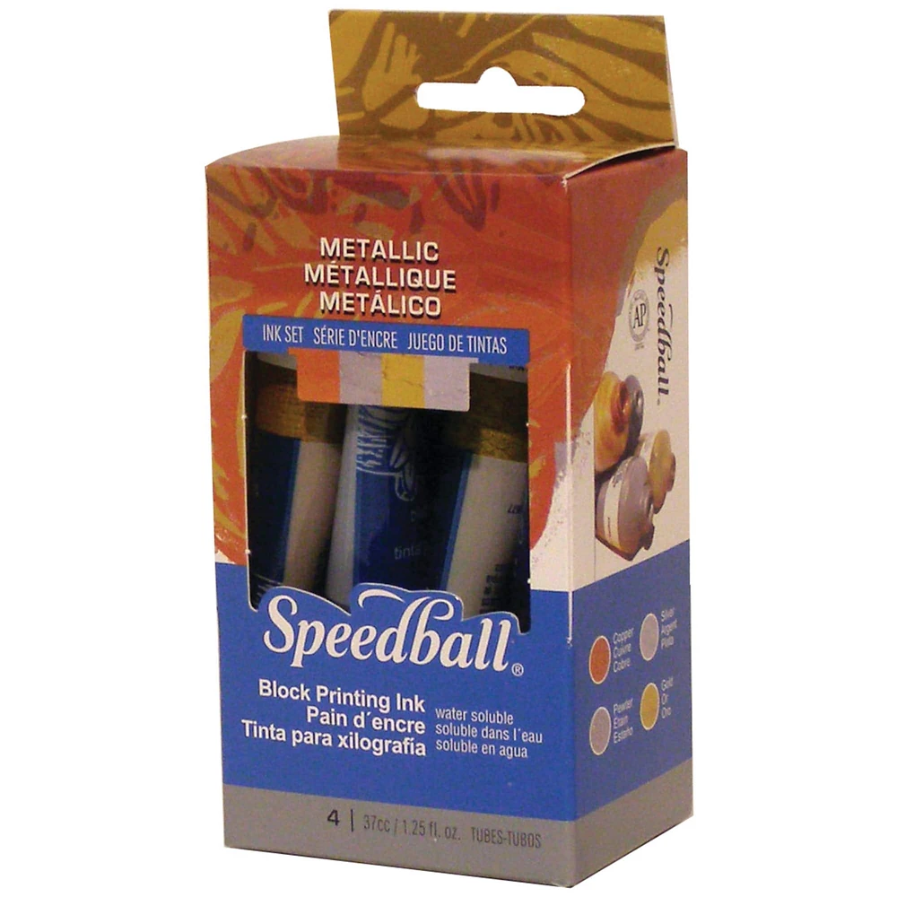 Speedball® Metallic Block Printing Ink Set