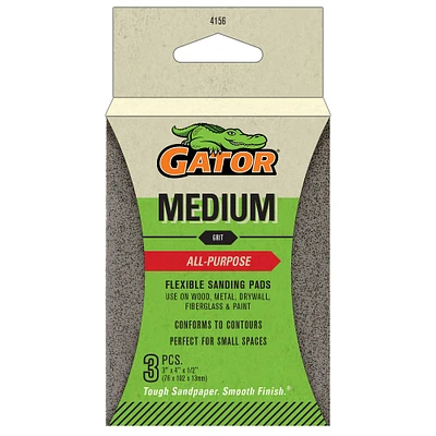Gator® Medium All Purpose Sanding Pads, 3ct.