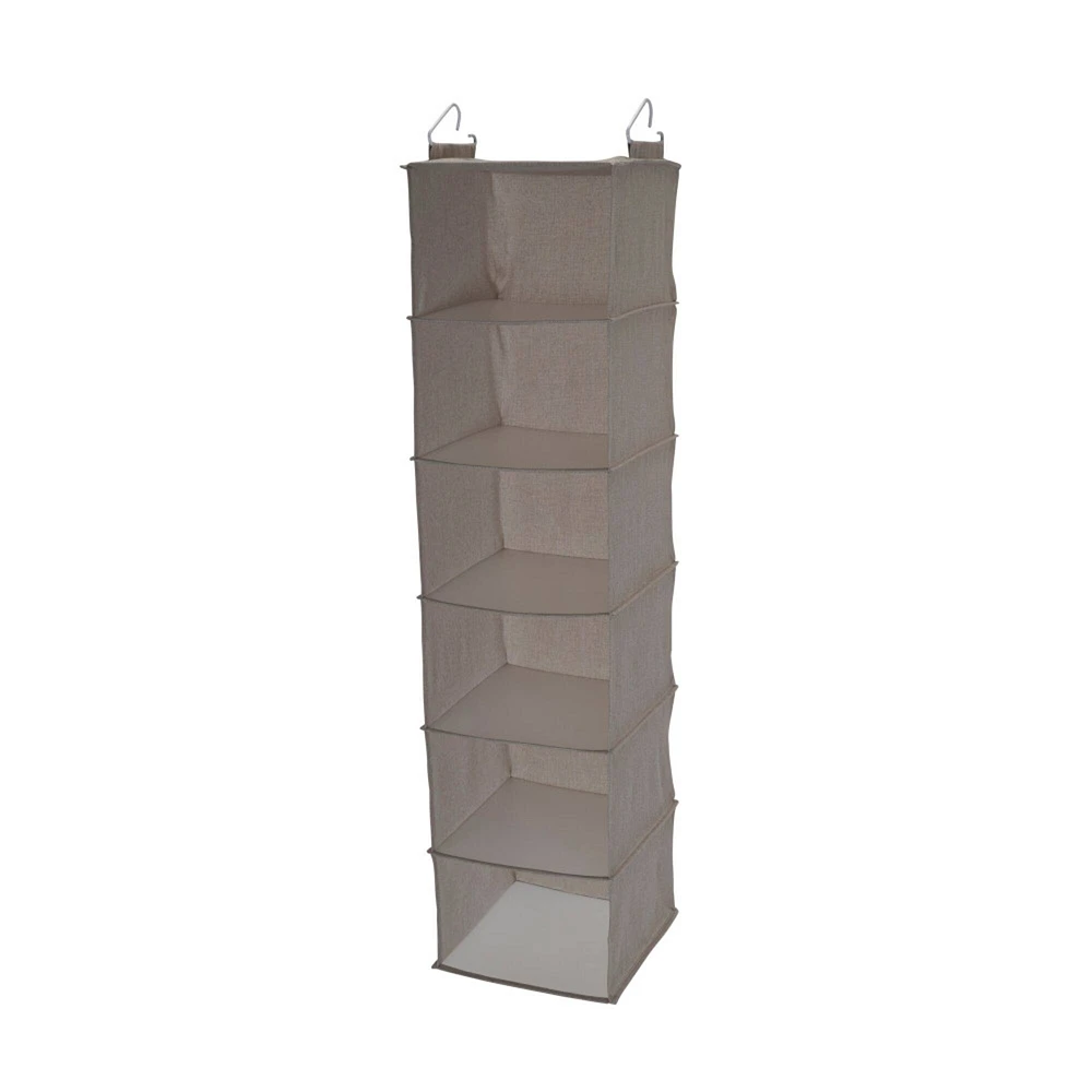 Household Essentials 6 Shelf Hanging Closet Organizer