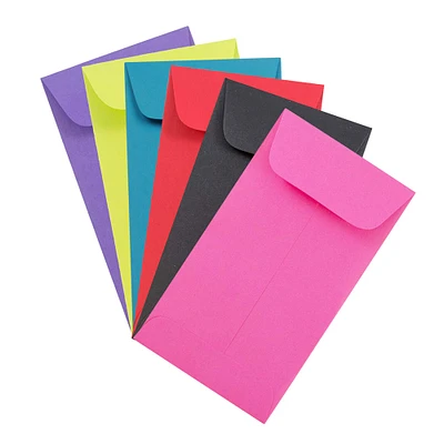 JAM Paper 3.125" x 5.5" Assorted Coin Business Envelopes, 150ct.