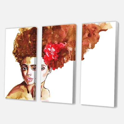 Designart - Portrait of Young African American Woman II