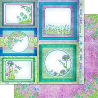 Heartfelt Creations Double-Sided Paper Pad 12" x 12" 24 ct. Decorative Dragonfly