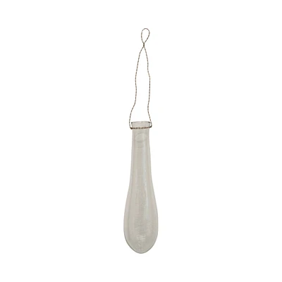 12" Hanging Glass Teardrop Vase