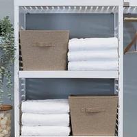 Household Essentials Tapered Fabric Storage Bins, 2ct.