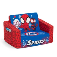 Marvel Spidey & His Amazing Friends Cozee Flip-Out 2-in-1 Convertible Chair To Lounger