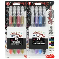 Pentel® Sparkle Pop™ Assorted Bold Metallic Gel Pen Set