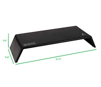 Mind Reader Black Adjustable Monitor Stand with UV Light Box