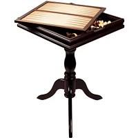 Toy Time Chess & Backgammon Pedestal End Table