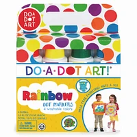 Do-A-Dot Art® Washable Rainbow Dot Markers, 2 Packs of 4