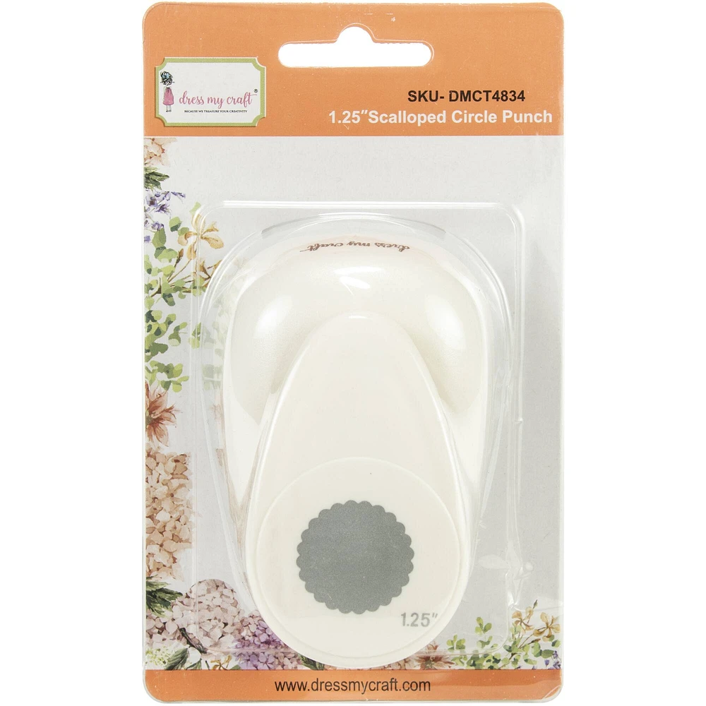 Dress My Craft® 1.25" Scalloped Circle Punch