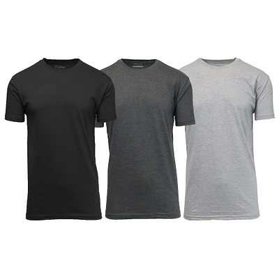 Galaxy By Harvic Crew Neck Men's T-Shirt 3 Pack