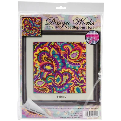 Design Works™ Paisley Needlepoint Kit