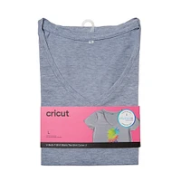 Cricut® Gray Women's Fitted V-Neck T-Shirt Blank