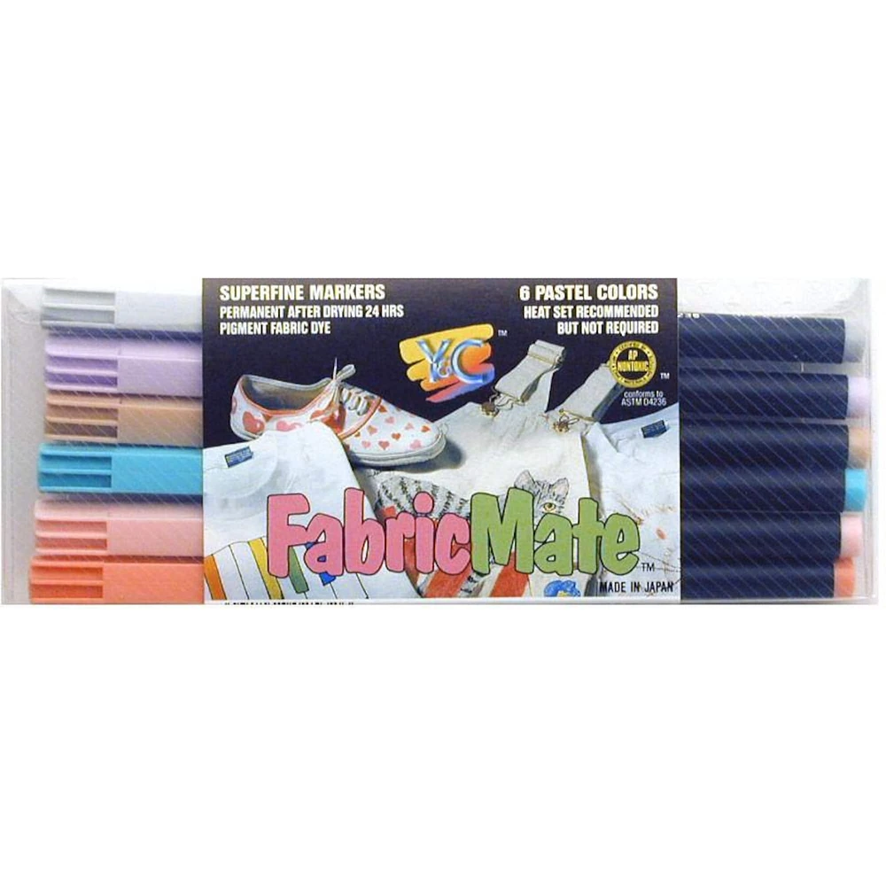 Y&C FabricMate Pastel Superfine Marker Set