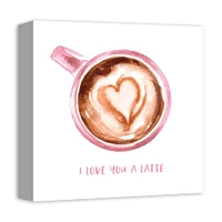 I Love You A Latte Canvas Art