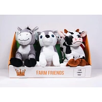 Royal Pet Toys Farm Friends Plush Squeaker Dog Toy Set