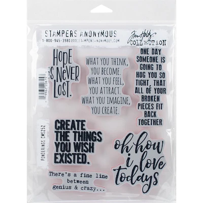 Stampers Anonymous Tim Holtz® Ponderings Cling Stamps