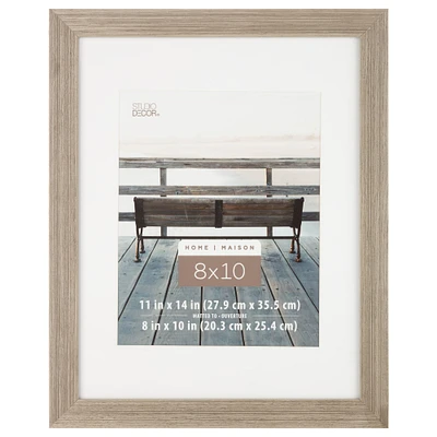 Grey 8" x 10" Frame with Mat, Home by Studio Décor®