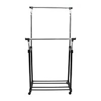 Organize It All Double Adjustable Garment Rack