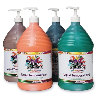 Color Splash!® Liquid Tempera 4 Color Paint Gallon Set