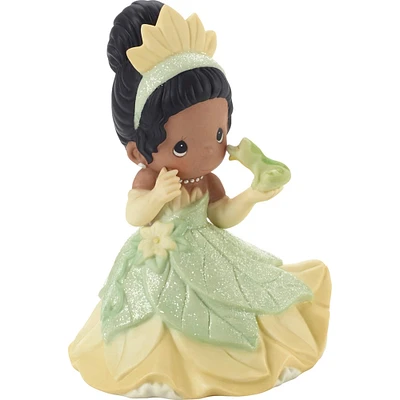 Precious Moments Disney Showcase You Make My Heart Leap Tiana with Frog Bisque Porcelain Figurine