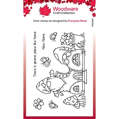 Woodware Singles Gnome Shoe Clear Stamps