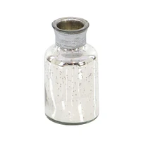 Glam Silver Glass Decorative Jar Set