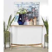 3.5ft. Clear Contemporary Acrylic Console Table