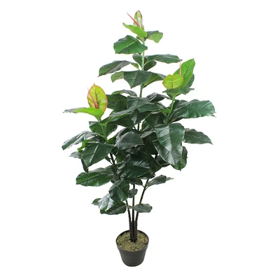 4ft. Potted Artificial Rubber Plant