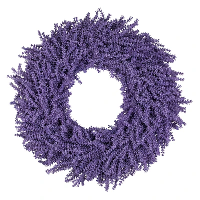 Purple Lavender Artificial Floral Spring Wreath