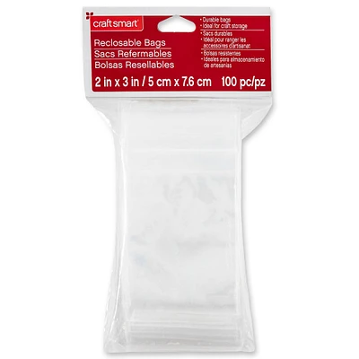 12 Packs: 100 ct. (1200 total) Recloseable Bags by Craft Smart