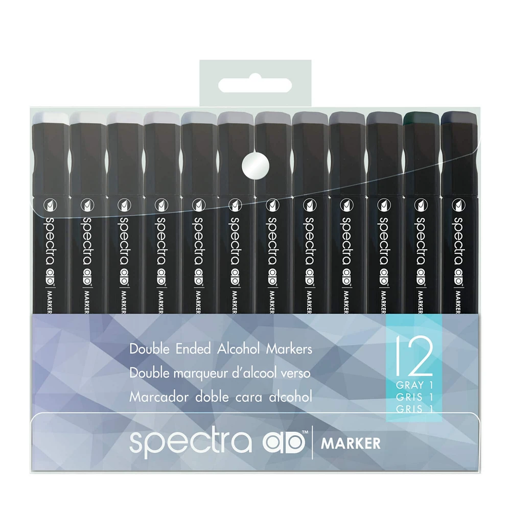 Chartpak® Spectra Ad™ Cool Gray Marker Set