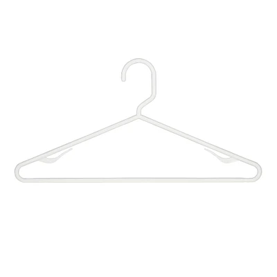 Woolite® White Plastic Hangers, 6ct.
