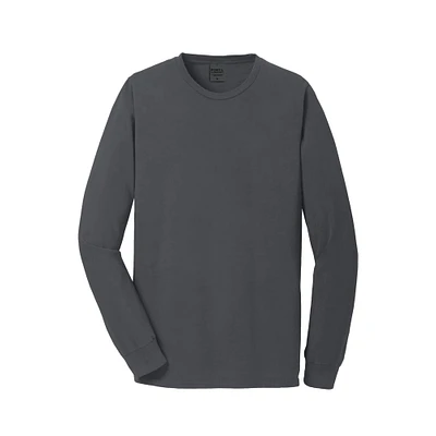 Port & Company® Beach Wash™ Garment-Dyed Long Sleeve Adult T-Shirt