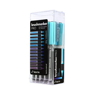 Karin Brushmarker Pro Sky Colors Markers, 12ct.