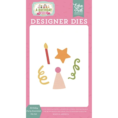 Echo Park™ Paper Co. A Birthday Wish Girl Party Essentials Die Set